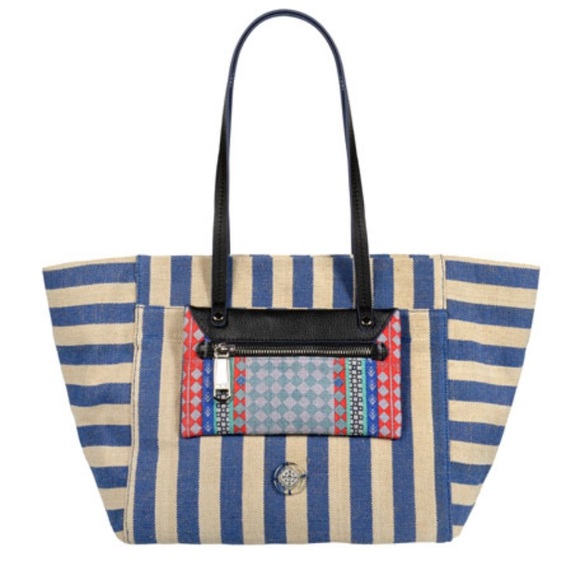Rafe Handbags - LN Rafe New York Kathleen Jute Tote Bag Blue